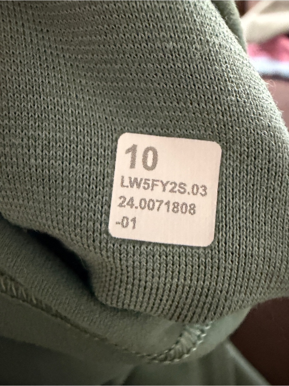 lululemon Wunder Train HR Grey Eucalyptus Leggings size 10 & free tote - Picture 7 of 7